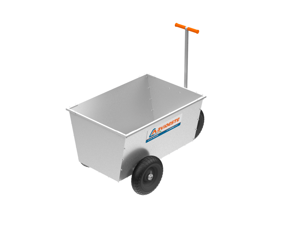 Imagem Carrinho para Transporte de Ração (3 Pneus)